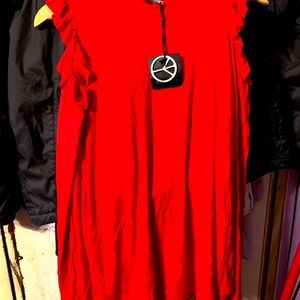 Cold Shoulder Oversized Shirt